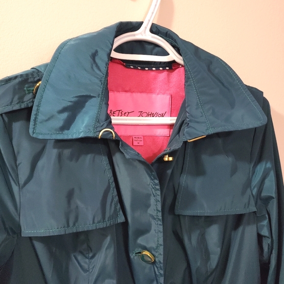Betsey Johnson - Teal 2 in 1 Convertible Jacket - Size M  (NWT) - Picture 10 of 16